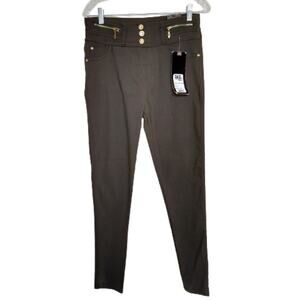 Juniors DAZL Super Stretch Jeans Olive Green Size 1X Olive Green High Rise